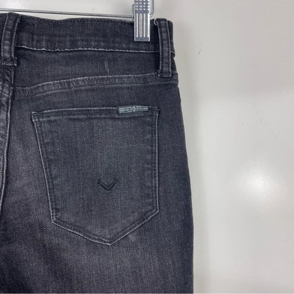 Hudson Natalie Mid Rise Super Skinny Ankle Jeans Distressed Size 24 - Picture 6 of 9